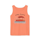 Lake Travis, Texas Tank Top Unisex - Pontoon Boat - Comfort Colors - 100% Cotton-1