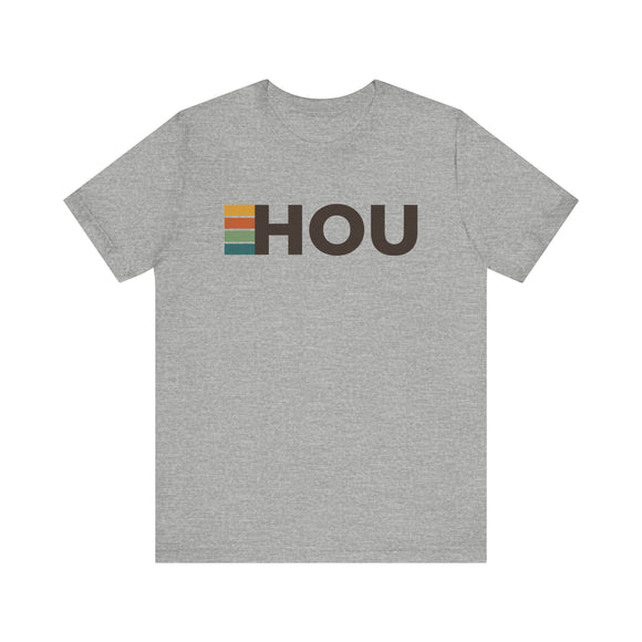Houston, Texas tee - HOU t shirt retro stripes
