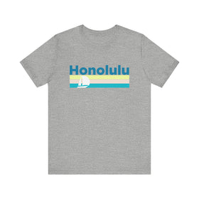 Honolulu T Shirt - Sailboat Graphic Honolulu Tee - 0