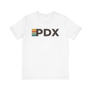 Portland, Oregon tee - PDX t shirt retro stripes-2