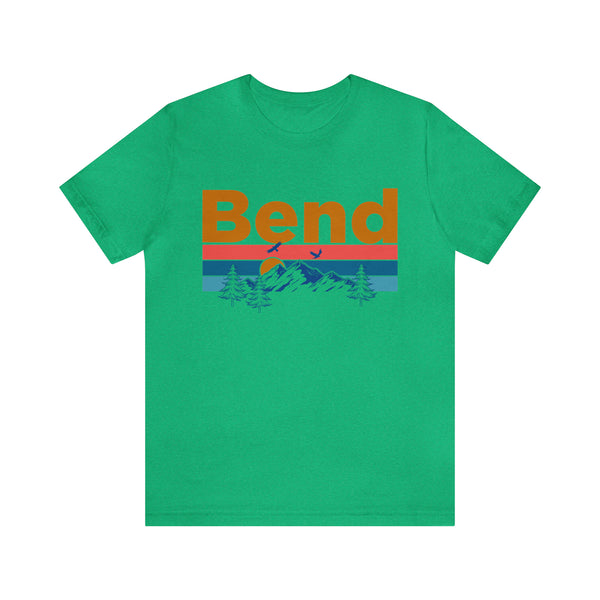 Bend, Oregon Shirt - Mountain Sunset Unisex Bend T-Shirt