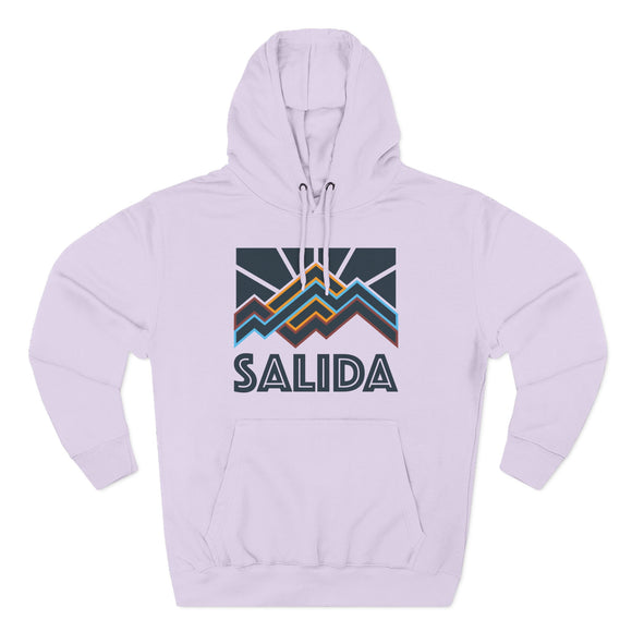 Salida, Colorado Hoodie - Retro Mountain Unisex Sweatshirt