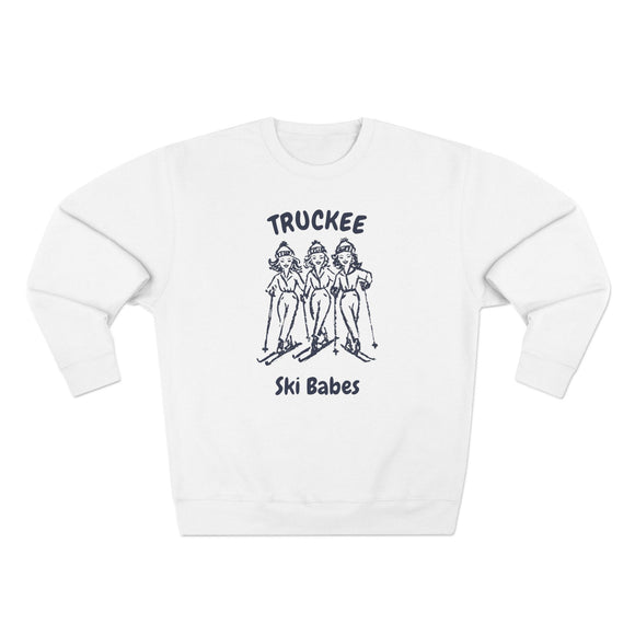 Premium Truckee, California Ski Babes Sweatshirt