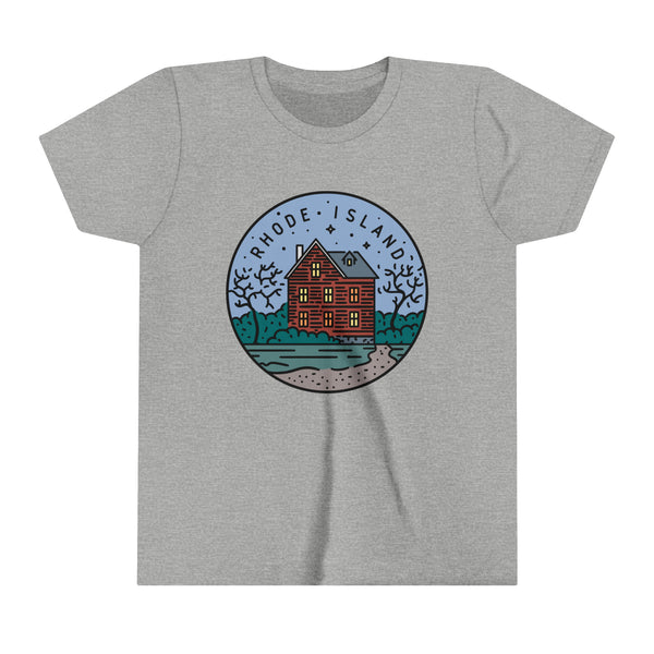 Rhode Island Youth T-Shirt - Unisex Kids Rhode Island Shirt