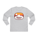Stowe, Vermont Mens Base Long-sleeve Tee - Retro Ombre Heavy Weight Long Sleeve T-shirt-1