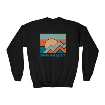 Sun Valley, Idaho Youth Sweatshirt - Unisex Kid's Sun Valley Crewneck Sweatshirt - 0