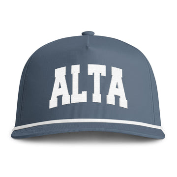 Alta, Utah Embroidered Rope Hat - Vintage Sunwashed Rope Cap, Comfort Colors