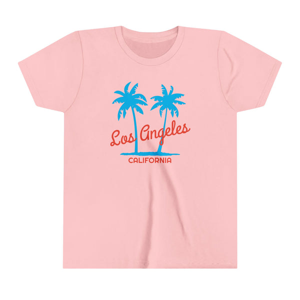 Los Angeles, California Youth Shirt - Retro Palm Tree Los Angeles Kid's T-Shirt