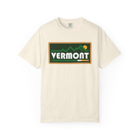 Vermont Graphic Tee, Comfort Colors Retro Mountain Unisex T shirt - 0
