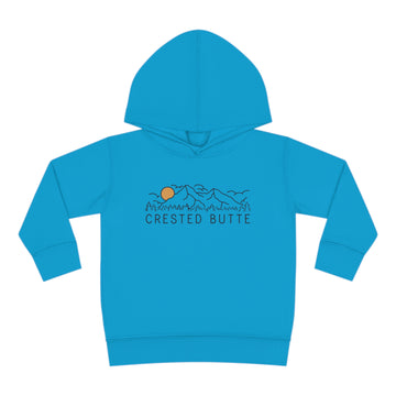 Buy turquoise Crested Butte, Colorado Toddler Hoodie - Unisex Crested Butte Toddler Sweatshirt