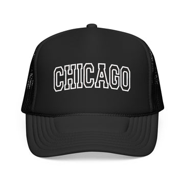 Chicago, Illinois Trucker Hat — Vintage College Foam Mesh Chicago Cap - 0