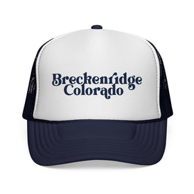 Buy dark-navy Breckenridge, Colorado Retro Trucker Hat