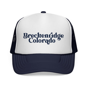 Buy dark-navy Breckenridge, Colorado Retro Trucker Hat