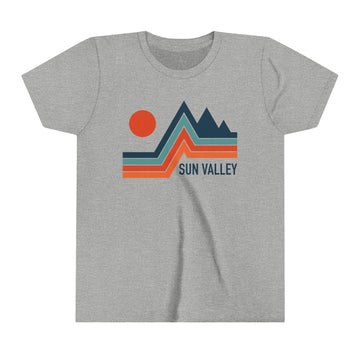 Buy athletic-heather Sun Valley, Idaho Youth Shirt - Retro Mountain Sun Valley Kid's T-Shirt
