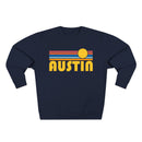 Premium Austin, Texas Retro Sun Graphic Sweatshirt-6