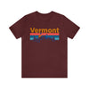 Vermont T-Shirt - Mountain Sunset Unisex Vermont Shirt