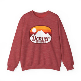 Denver, Colorado Sweatshirt - Unisex Retro Ombre Crewneck Denver Sweatshirt