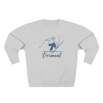 Premium Vermont Vintage Snow Ski Sweatshirt - 0