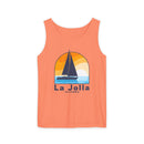 La Jolla, California Sailboat Tank Top | Comfort Colors 100% Cotton-1
