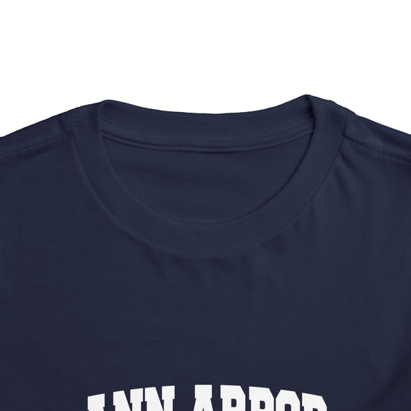 Ann Arbor, Michigan Toddler Graphic Tee - Kids Ann Arbor Vacation T-Shirt