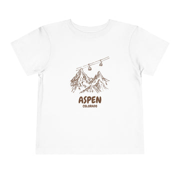 Aspen, Colorado Toddler T-Shirt — Vintage Gondola Ski Mountain Tee - 0