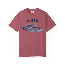 Buy crimson Ohio T Shirt, Comfort Colors Cotton 100% Cotton Wakeboard Boat Tee