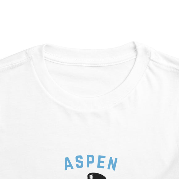 Aspen, Colorado Toddler Skiing Snowman Graphic Tee - Kids Aspen Shirt