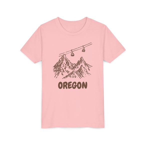 Oregon Youth T-Shirt — Vintage Gondola Ski Mountain Tee