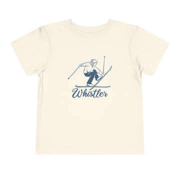 Whistler, Canada Toddler Graphic Tee Vintage Ski - Kids Whistler T-Shirt - 0