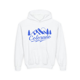 Retro Colorado Youth Hoodie - Mountain Colorado Kids Sweatshirt, Cute Colorado Children's Pullover, Vintage Youth Heavy Blend Hoody, Child's