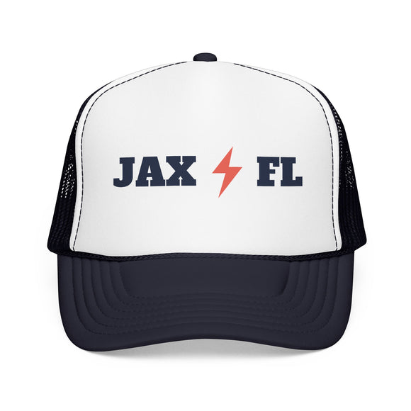 Jacksonville, Florida Retro Trucker Hat - Lightning Foam Cap