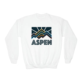 Aspen, Colorado Youth Sweatshirt - Unisex Kid's Aspen Crewneck Sweatshirt