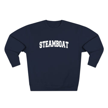 Buy navy Premium Steamboat, Colorado Retro Graphic Sweatshirt