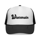 Wisconsin trucker hat | State outline, vintage script-1