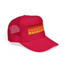 Massachusetts Retro Sunset Trucker Hat-8