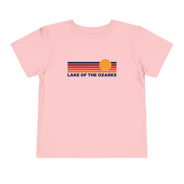 Buy pink Lake of the Ozarks, Missouri Toddler T-Shirt - Retro Sun Tee
