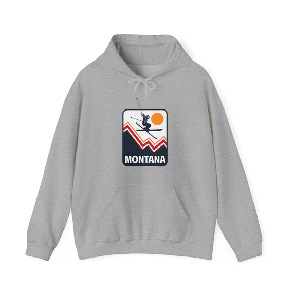 Montana Hoodie - Snow Ski Jump Unisex Montana Hoodie Sweatshirt