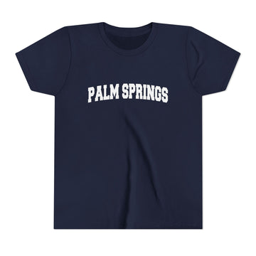 Buy navy Palm Springs, California Youth Graphic Tee - Kids Palm Springs T Shirt