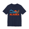Alaska Retro Mountains Sunset T-Shirt | Vintage Alaska Tee