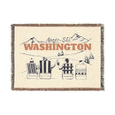 Washington Ski Town Throw Blanket | Mountain Woven Blanket-1