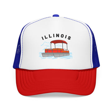 Illinois Trucker Hat - Pontoon Boat