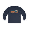 Beaver Creek, Colorado Long Sleeve Shirt - Retro Unisex Beaver Creek Long Sleeve Tee