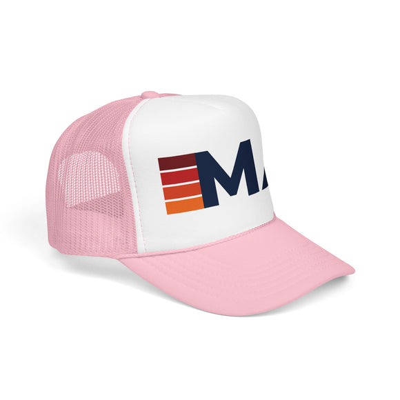 Massachusetts Trucker Hat - MA Abbr retro cap