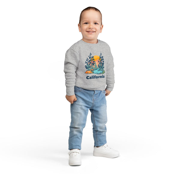 Illustration, California Toddler Sweatshirt - Illustration Toddler Crewneck Sweatshirt