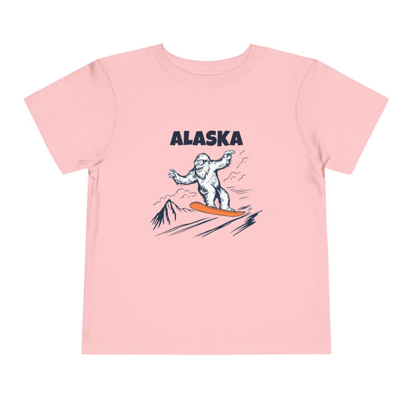 Alaska Yeti Snowboard Toddler Tee