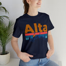 Alta, Utah Shirt - Mountain Sunset Unisex Alta T-Shirt-84
