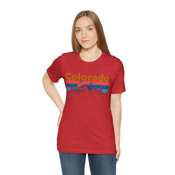 Colorado T-Shirt - Mountain Sunset Unisex Colorado Shirt