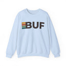 Buffalo, New York BUF Retro Stripe Sweatshirt-4