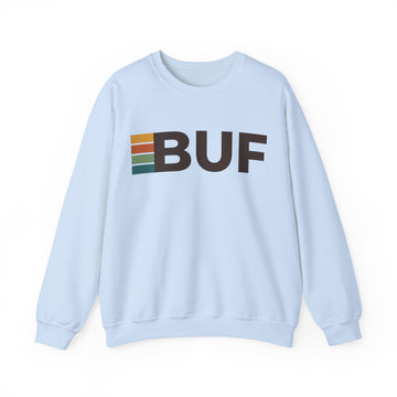 Buy light-blue Buffalo, New York BUF Retro Stripe Sweatshirt