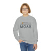 Moab, Utah Youth Sweatshirt - Unisex Kid's Moab Crewneck Sweatshirt